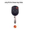 2Pcs for Ford Key Fob Cover with Keychain Fit for