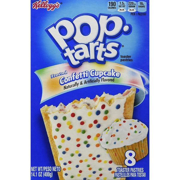 Kellogg's Frosted Confetti Cake 8 Count Pop Tarts
