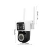 Dual Lens Security Camera HD 2MP Night Vision Motion Detection