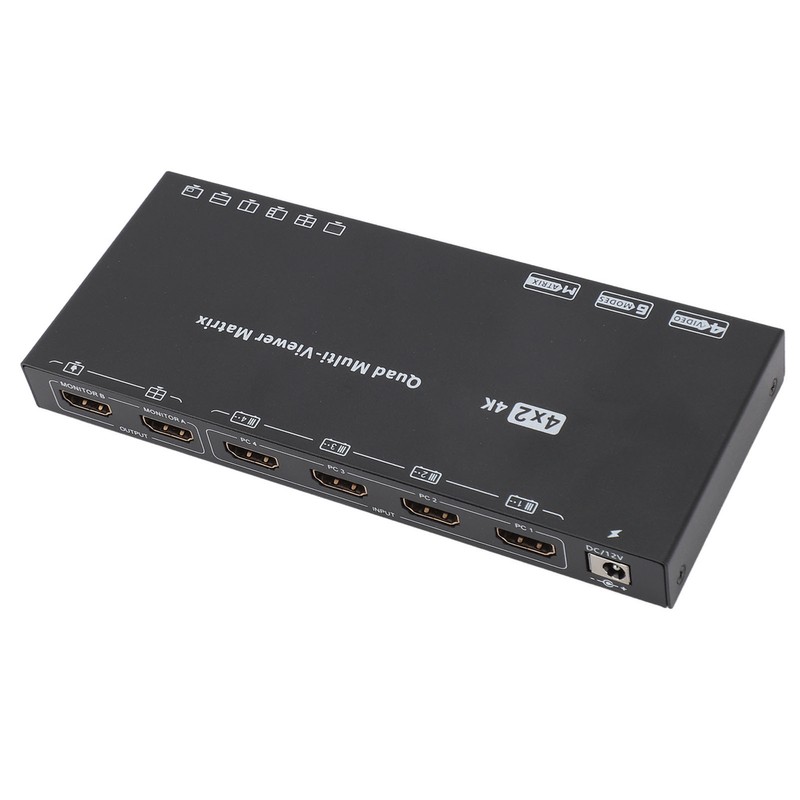 4K 30Hz HD Multimedia Interface Switch Splitter with Remote 6