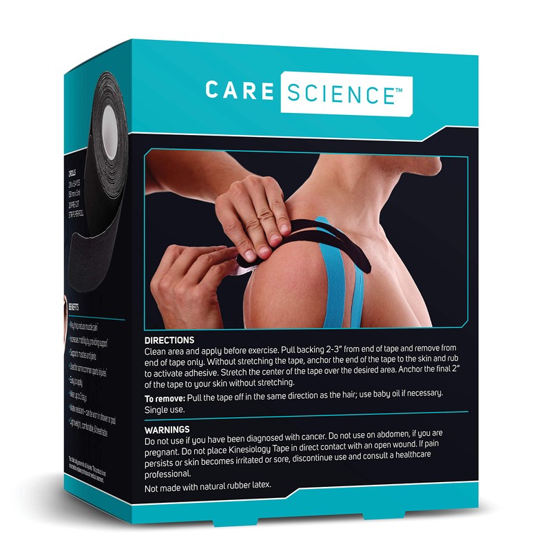 Care Science Care Science Waterproof Kinesiology Tape, 40 ct Precut