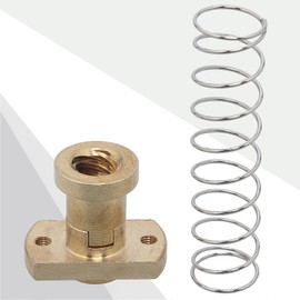 2 Psc Anti Backlash Spring Loaded Nut, Elimination Gap Brass Nuts, Z Axis Acme Threaded Rod Upgrade Kit for Ender 3s 3 Pro V2 CR10 Tornado 3D Printer