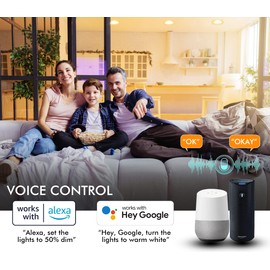 CLOUDY BAY 4inch Smart WiFi LED Recessed Lighting,RGBCW Color Changing, Compatible with Alexa and Google Home Assistant, No Hub Required,10W 2700K-6500K,CRI90+,1 Pack