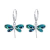 Opal Dragonfly Earrings 925 Sterling Silver Dragonfly Pendant Earrings Cute