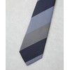 Nano Universe 668-5142202 Men's Washable Striped Necktie, 115 Saxophone