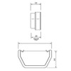 FLOPLAST 114mm Square Gutter External Stop End - Black