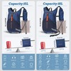 BECOJADDE 18L Hiking Backpack for Men Women Foldable Small Rucksack