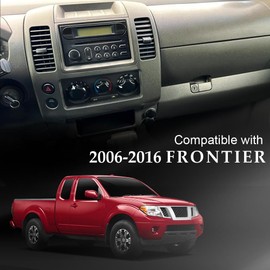 G-PLUS Center Dash Console Instrument Panel Cluster Lid Bezel Compatible with Nissan Frontier 2005-2020 Replacement for 68259ZP16D (Grey ABS)