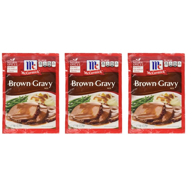 Mccormick Brown Gravy Mix .87 Oz. (Pack of 3)
