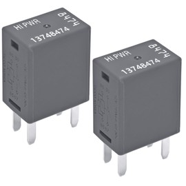 Automotive Relay 13748474 8774 (Pack of 2) - 12V 4-Pin SPDT Automotive Relay - Replace 68083380AA 12088567