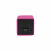 Karlsson Spry Square Alarm Clock, Pink, 6.6 x 6.8 x