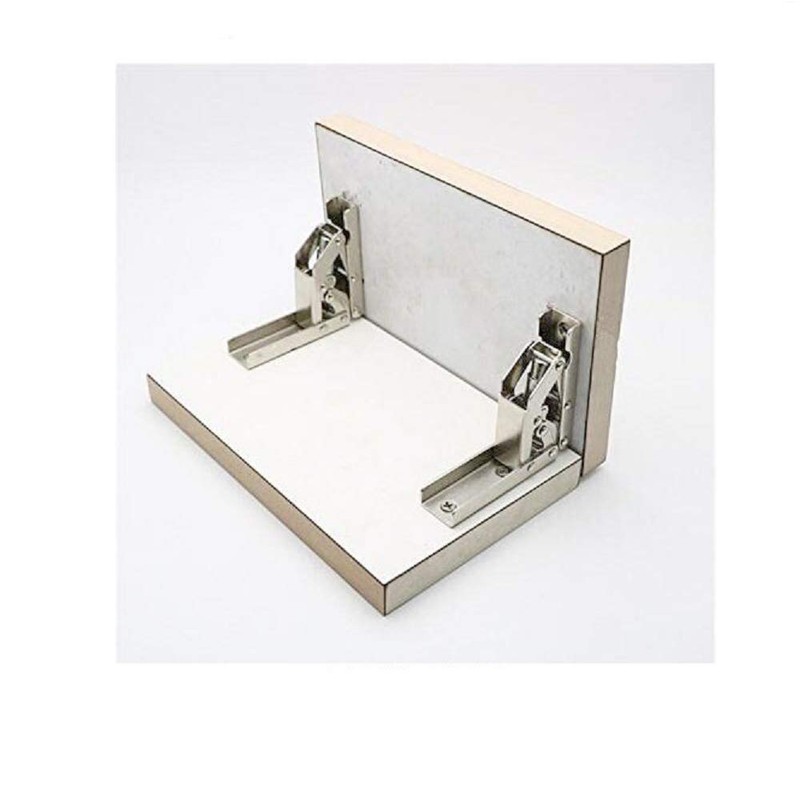 90 Degree Folding Door/Shelf Hinge Hidden Bracket Table Holder Furniture