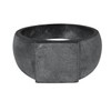 Kuzzoi 0605991722_58 Men's Signet Ring Oxidised Band Ring Solid (11