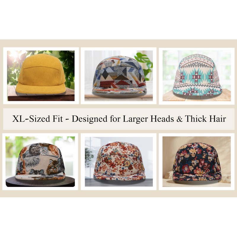 Hatphile: 5 Panel Camper Hat | Multi-Color Unique Designs |