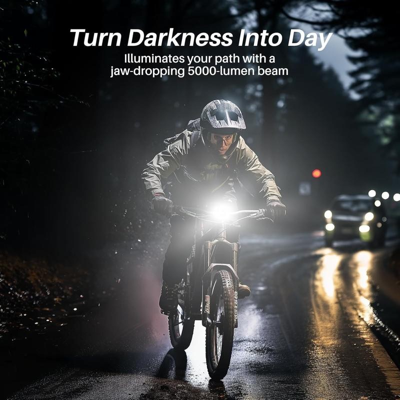 Roomark Bike Headlight Waterproof Bicycle light Head Lamp Front USB