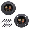 XYRSTOLR 2Pcs Speaker Box Terminal Cup 3 Inch 2-Way Spring