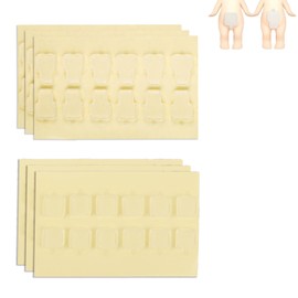 BOXOB 72pcs Adhesive Tape for Angel Hipper, Double-Sided Clear Glue Sticky Putty Removable Mini Figures Sticker Pads Replacement Residue-Free & Secure Hold for DIY Decor