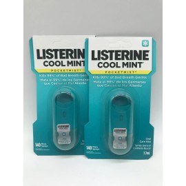Listerine Cool Mint Pocketmist. Kills 99% Of Bad Breath Germs. - 1 Listerine Pocketmist