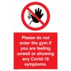 Viking Signs Please do not enter the gym if you