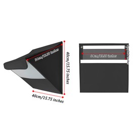 Mail Slot Catcher for Door Mail Slot, Black Indoor Mail Slot Cover Interior Draft Stopper, Large Size, Self-Adhesived, Large Capacity, Dogs-Proof, Mail Slot Basket for Front Door, Garage Doors