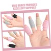 FOMIYES 4pairs Adjustable Thumb and Finger Brace Splints Breathable Finger