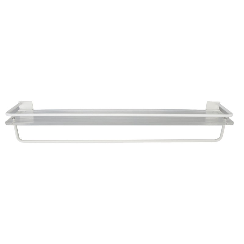 60cm Bathroom Wall Mounted Storage Shelf Punch Free Wall Mounted