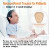 Carbou Wound Dressing Sacrum Silicone Foam Dressing, 6''x7''(15cm x18cm) Bordered