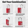 SISAV Combination Lock,4 Digit Gym Combination Padlock for School Lockers,Toolbox,Fence