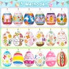 LIHAO Pack of 12 Easter Eggs for Painting White Eggs