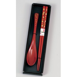 Chopsticks, Spoon Cherry Vermillion 16629