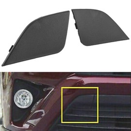 Akozon Par de tapa de ojo de gancho de remolque de parachoques delantero 53285‑0r080 Ajuste de repuesto para RAV4 2016-2018