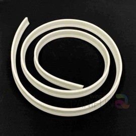 White Shower Stall Water Barrier (3cmx1m) - Splash Guard for Bathroom Bathroom Water Seal