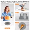 Walfos Silicone Trivet Mats - 4 Heat Resistant Pot Holders,