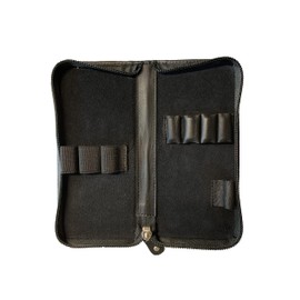 Anders Stifteetui Leder German Design Federmappe Lederetui (Schwarz, M)