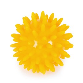 Yoga Studio Spikey Massage Ball – Yellow, 6cm Stress Ball for Trigger Point Therapy, Myofascial Release, Plantar Fasciitis. Therapeutic Accessories