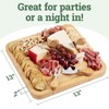 Dynamic Gear Charcuterie Board Gift Set, Bamboo Cheese Board With