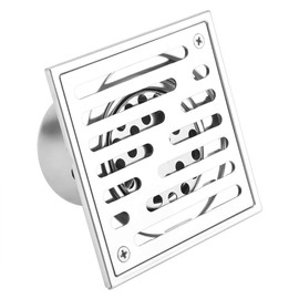 Fdit Socialme-eu Shower / Bath / Floor Drain Stainless Steel 110 x 110 mm Reusable Packaging