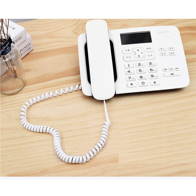 SAISN Telephone Handset Cord Modular Coiled Phone Curly Cable (15