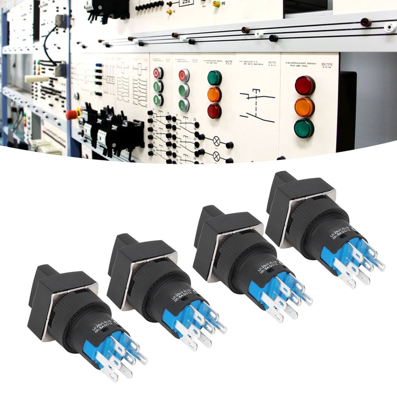 25Pcs Knob Selector Switch Self Locking 3 Speed with Light