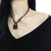 Succuba Padlock Necklace Chain Collar Choker with Two Keys and