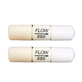 Malida 1/4 inch quick connector fittings Flow Restrictor for RO water purifiers Reverse Osmosis Systems (2, 550CC-100GPD/200GPD)