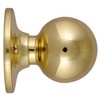 Design House 783191 Ball Knob, Polished Brass