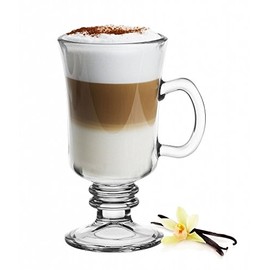 6 Irish Coffee Glasses with Handle Latte Macchiato Glass