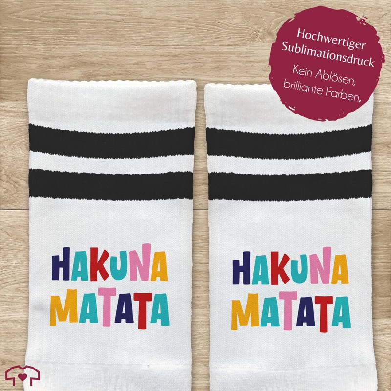 Shirtracer - Statement - Socks Hakuna Matata Tennis Socks Everything
