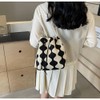 Women's Knitted Yarn Crochet Crossbody Bags Top Handle Knit Women