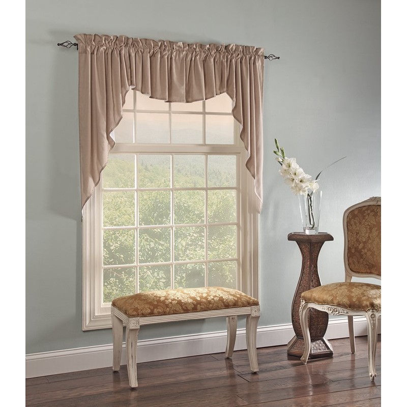 Stylemaster Renaissance Home Fashion Emery 3-Piece Lined Swag Set, 116-Inch
