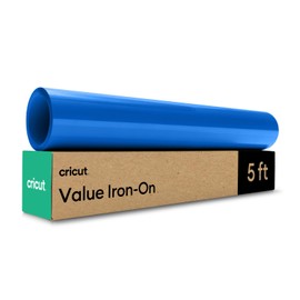 Cricut Value Iron On, Blue (12in x 5ft roll) - HTV Heat Transfer Vinyl