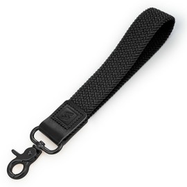 SENLLY Wristlet Lanyard, Stretchy Keychain Holder, Original Elastic Anti-Drop Design (Black)