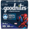 Goodnites Boys' Nighttime Bedwetting Underwear, Size Extra Small (28-43 lbs),