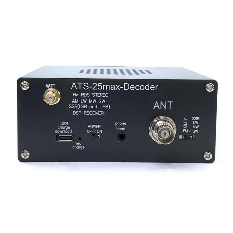 Dropfree New ATS25Max RDS Function Decoder Si4732 Full-Band Radio Receiver